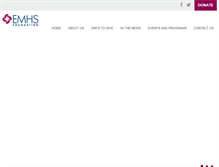 Tablet Screenshot of emhsfoundation.org